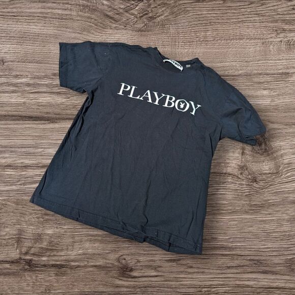 Playboy x Pacsun Black Graphic Tee Shirt - Picture 1 of 4